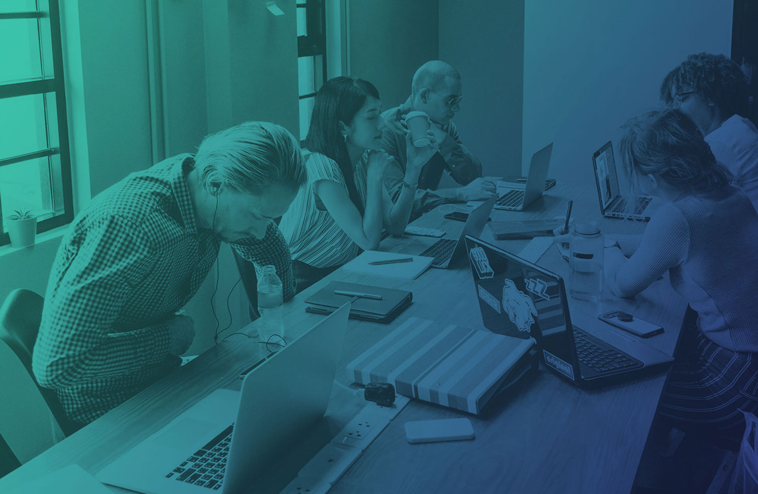 A image of a team at a recruitment agency.